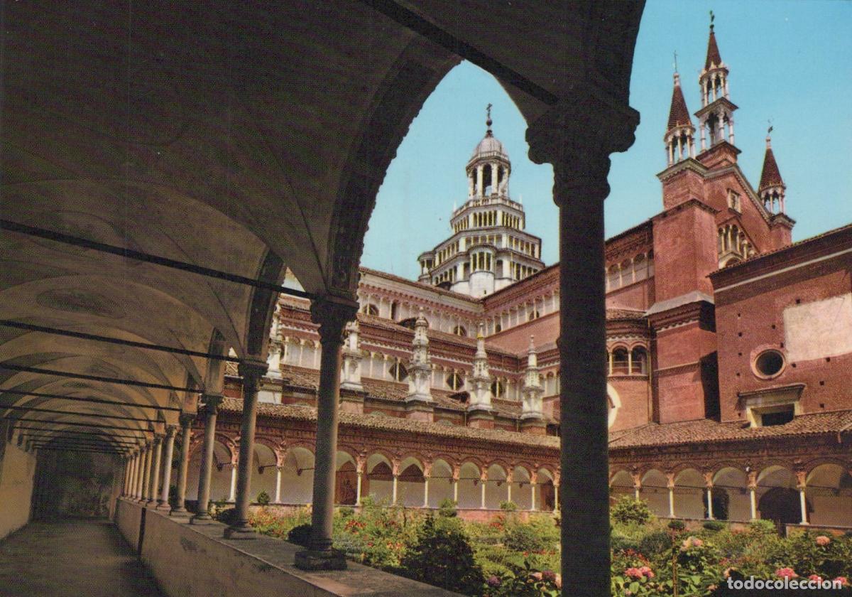 Cartes Postales: Italy Pavia Certosa DI Monastery Little Cloister Panorama Unposted *YAP248