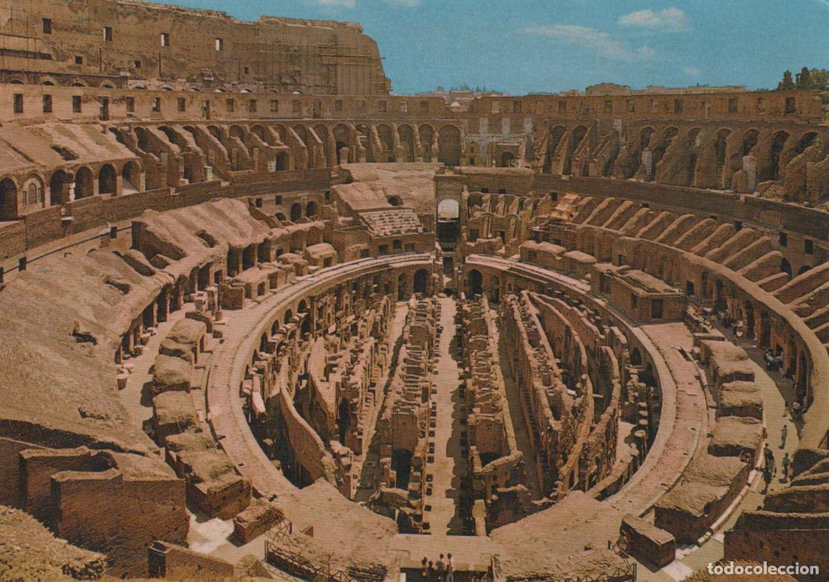 Cartes Postales: Italy Rome Colosseum Interior View Ancient Roman Amphitheatre Unposted *YAP250