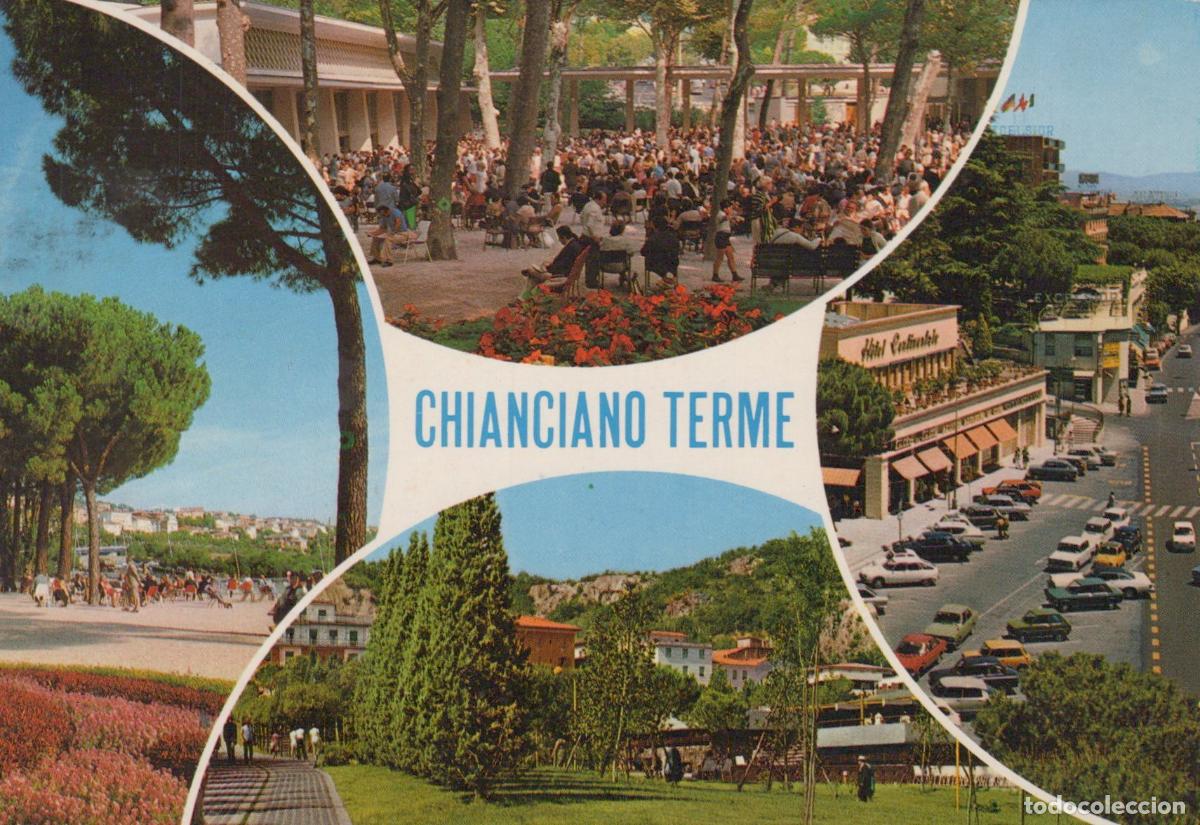 Cartes Postales: Italy Chianciano Terme Multi View Town Square Street Scene Landscape *YAP388