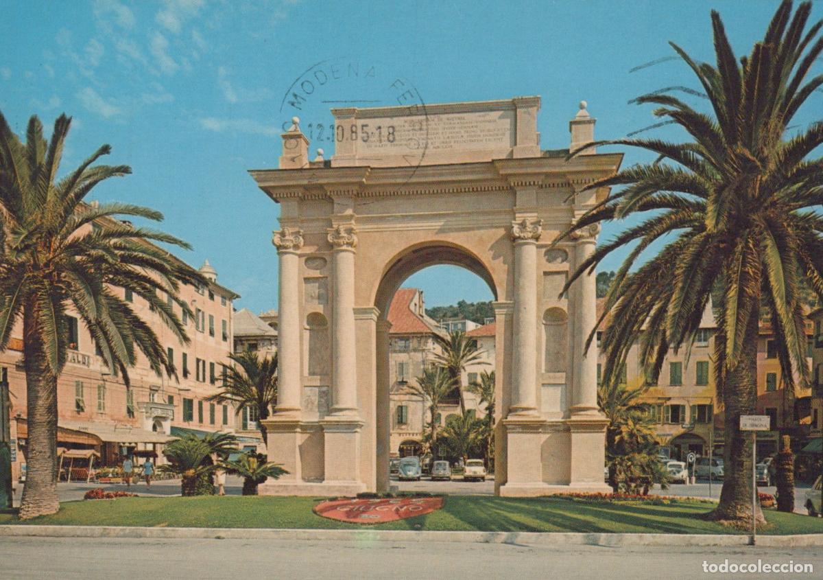 Cartes Postales: Italy Finale Ligure Arc de Margherita DI Spagna Palm Trees Architecture *YAP400