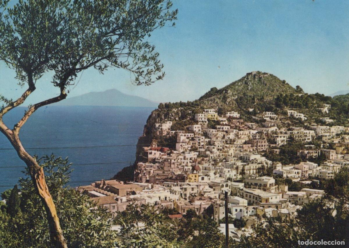 Postais: Italy Capri Panorama Coastal Town and Mediterranean Sea View *YAP263
