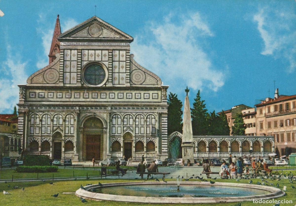 Cartes Postales: Italy Florence Piazza Santa Maria Novella Church Fountain Square *YAP428