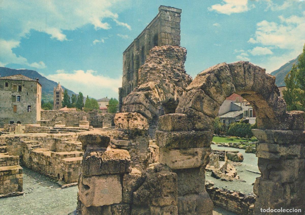 Cartes Postales: Italy Aosta Picturesque Corner of the Old Roman Theatre Ancient Ruins *YAP266