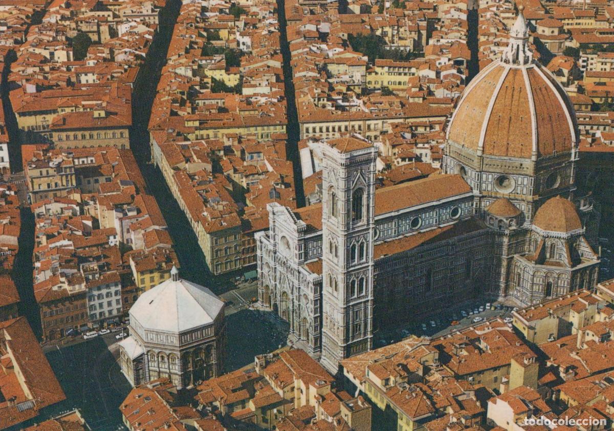 Cartes Postales: Italy Florence Duomo Cathedral Baptistery Aerial View Cityscape *YAP440