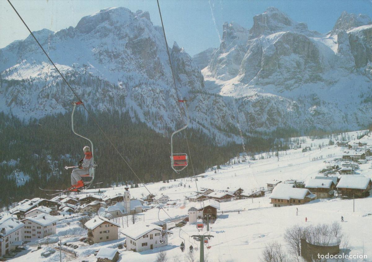 Cartes Postales: Italy Colfosco Alta Badia Dolomites Ski Lift Winter Village Snow Scene *YAP445