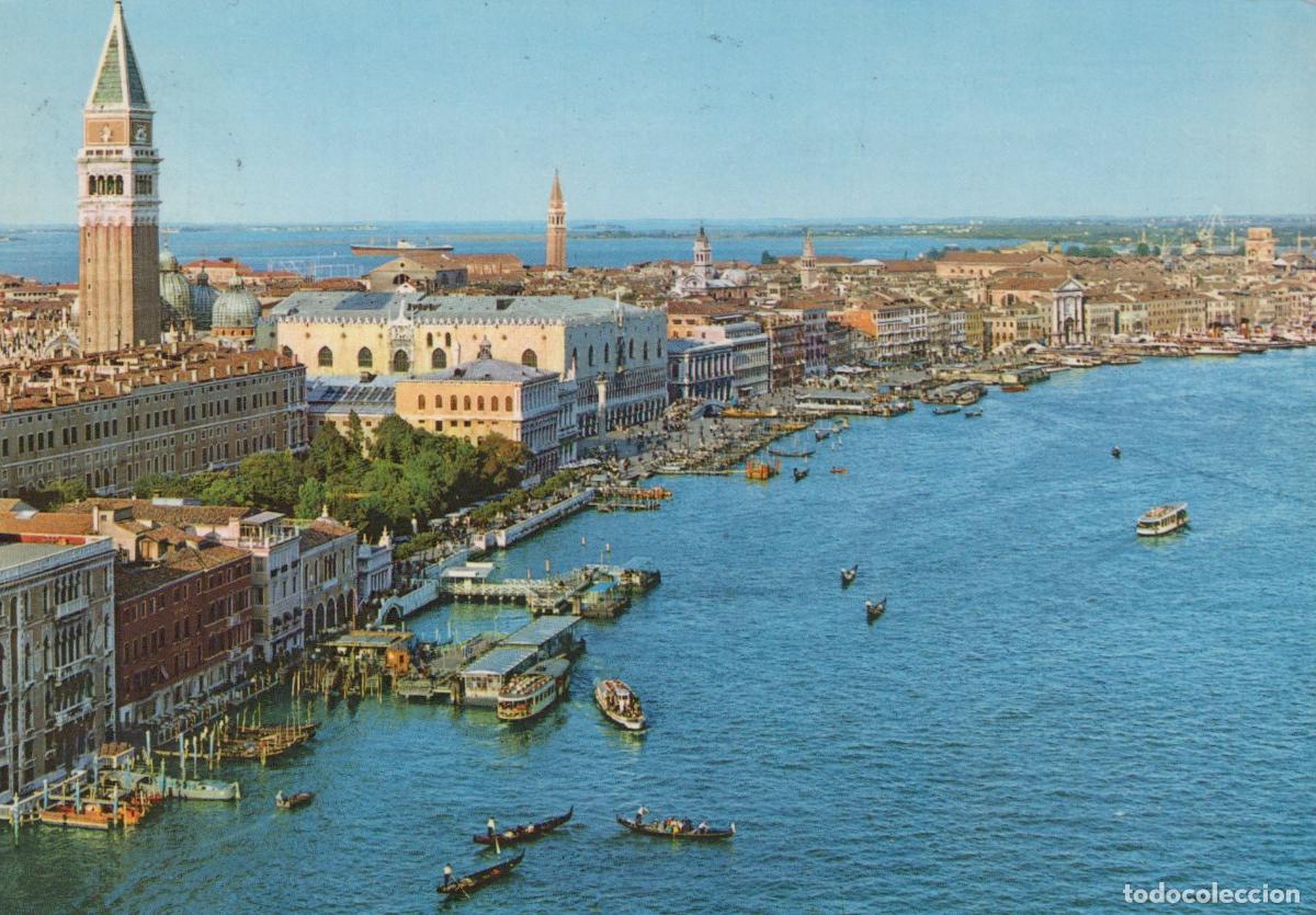 Cartes Postales: Italy Venice Grand Canal Panorama St Mark S Campanile Doge S Palace *YAP448