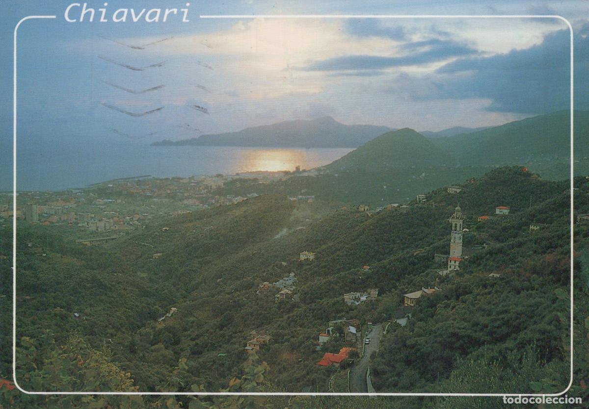 Postais: Italy Chiavari Coastal Landscape With Sunset Over the Ligurian Sea *YAP463