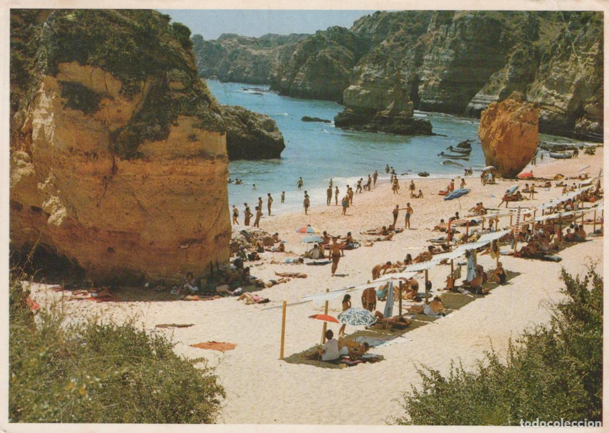 Postais: Portugal Portim&atilde;o Algarve Portimao Praia Dos Tres Irmaos Beach Scene *YAP283