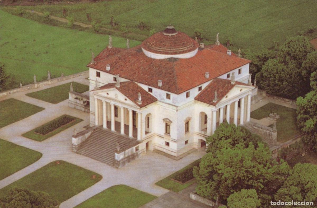 Postais: Italy Vicenza Villa la Rotonda Andrea Palladio Aerial View Unposted *YAP510