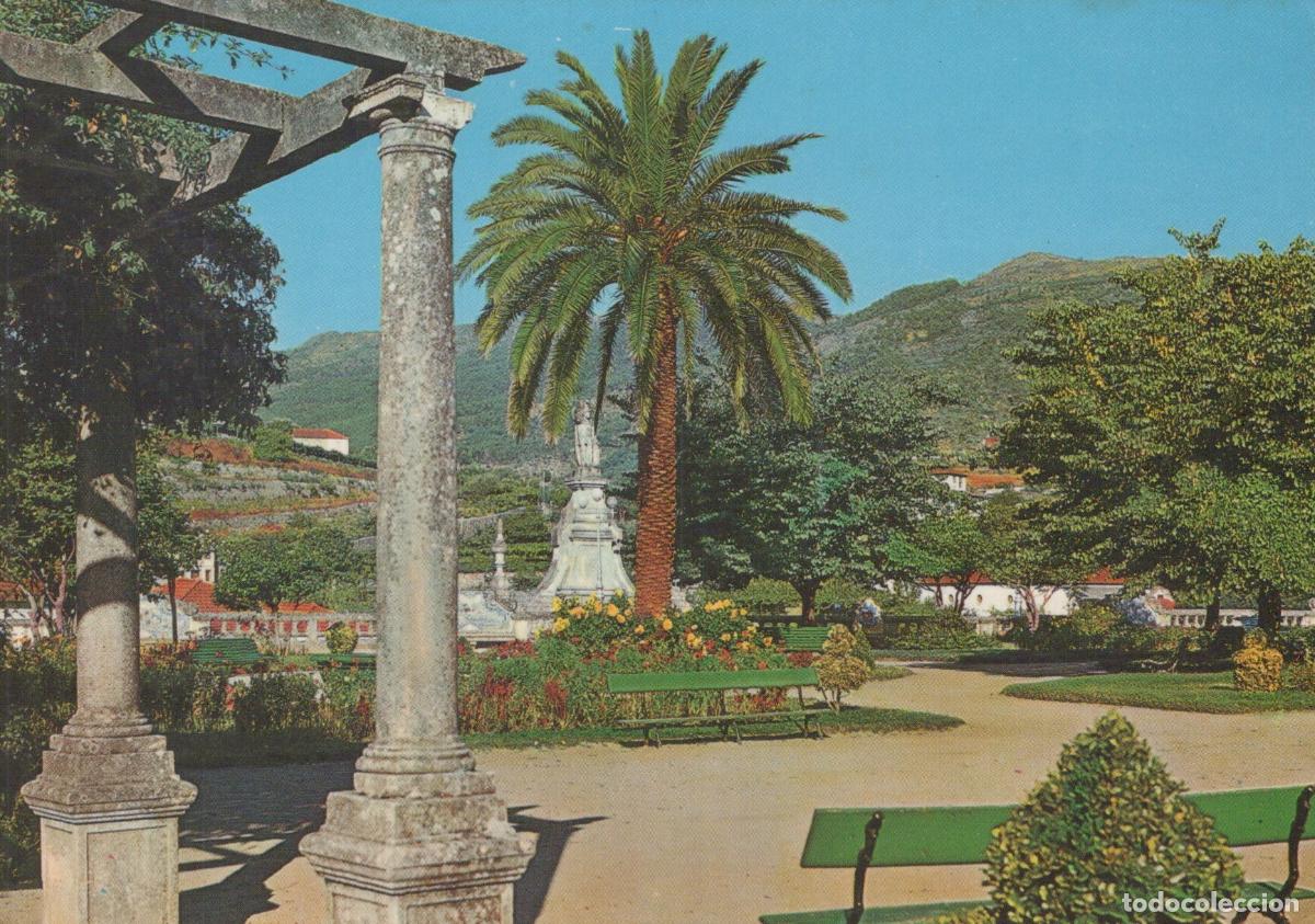 Postais: Portugal Lamego Republic Garden Monument Palm Trees Park View *YAP300