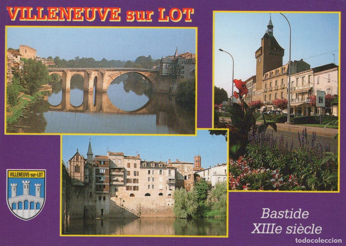 Postais: France Villeneuve sur Lot Pont Vieux Bastide Xiiie Si&egrave;cle Old Unposted *YAP558
