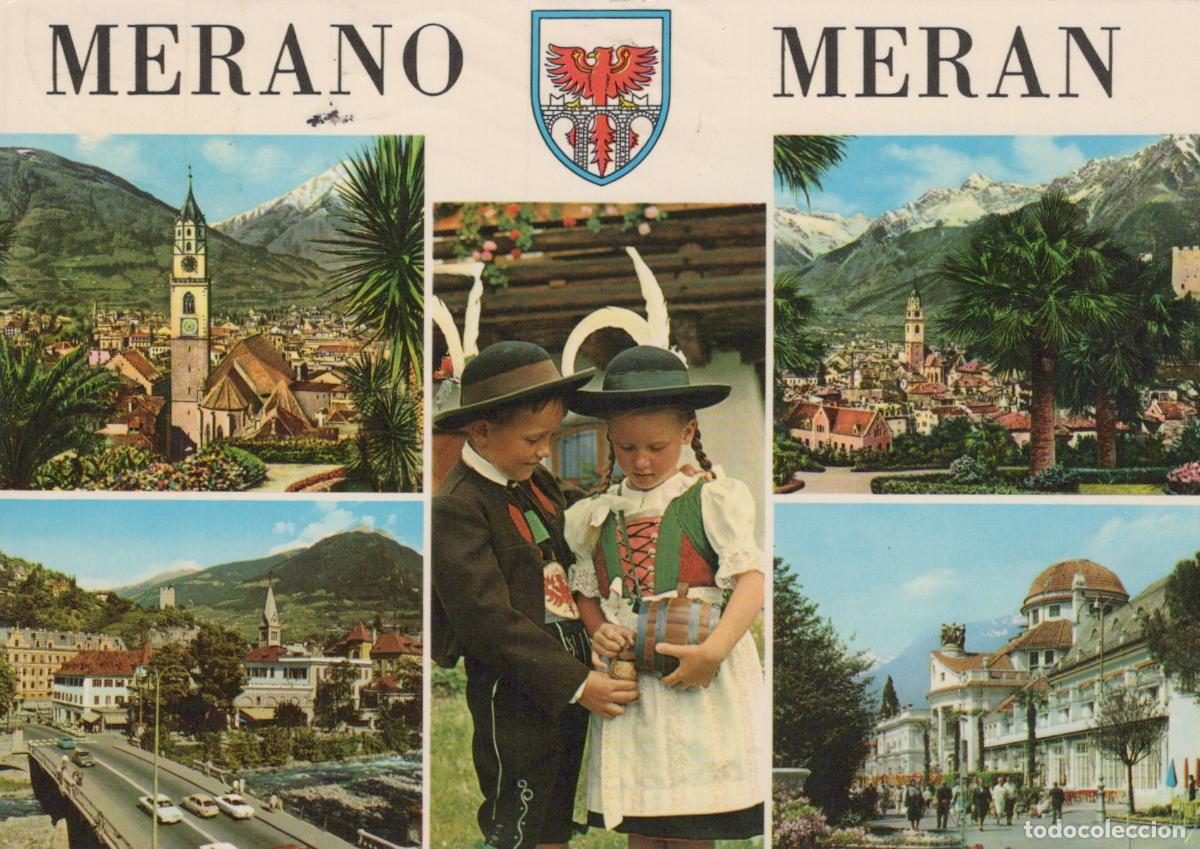 Postais: Italy Merano Multi View Children in Traditional Costume Mountains *YAP325