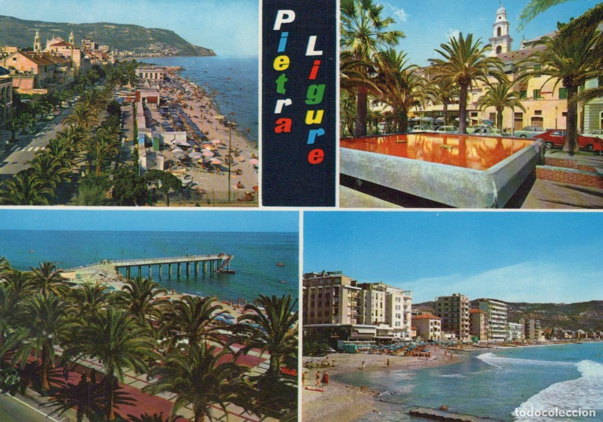 Postales: Italy Pietra Ligure Seafront Multi View *YAP341