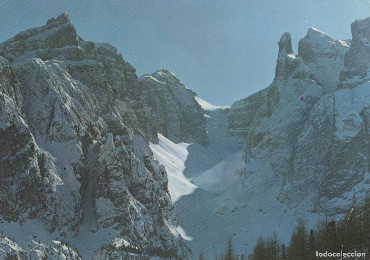 Postkarten: Italy Cortina D Ampezzo Dolomites Sella Group Val DI Mesdi Snow Covered *YAP349