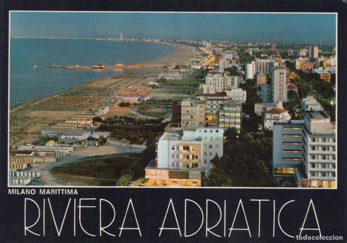 Postais: Italy Milano Marittima Adriatic Riviera Night Panorama Beach Hotels *YAP361
