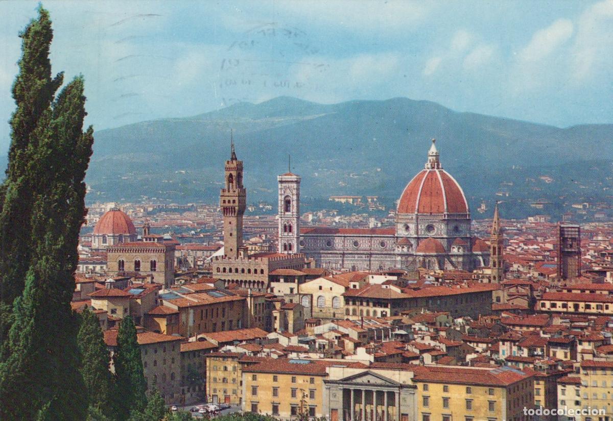 Postais: Italy Florence Panorama General View Duomo Cathedral Palazzo Vecchio *YAP357