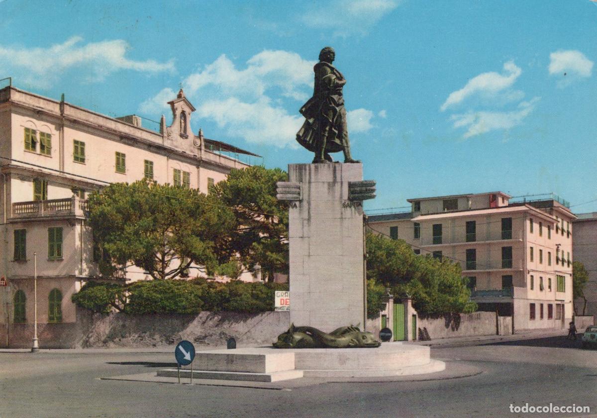 Postais: Italy Chiavari Monument To Christopher Columbus and Santa Marta *YAP630