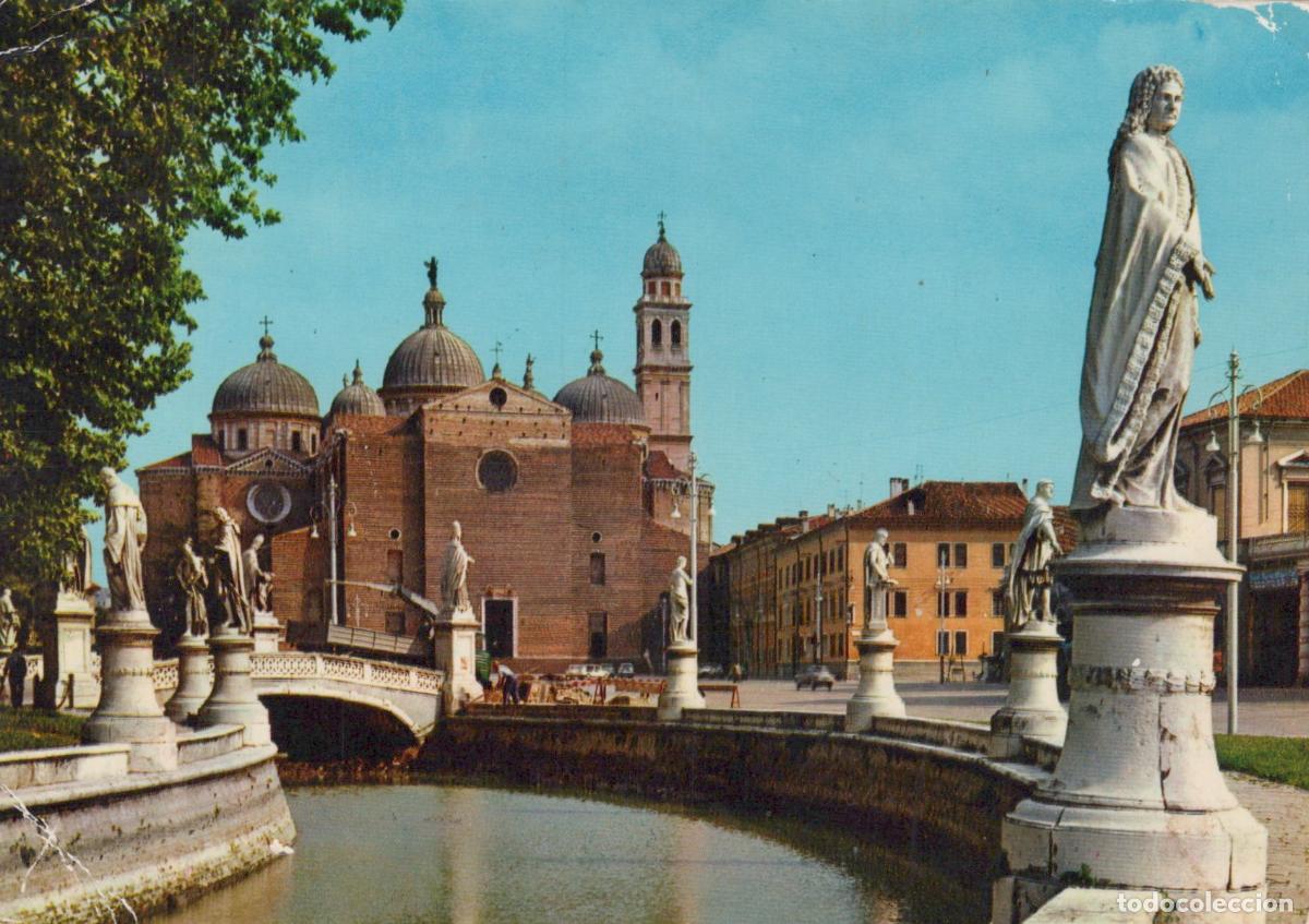 Postais: Italy Padova Prato della Valle and Basilica DI S Giustina Canal Bridge *YAP628