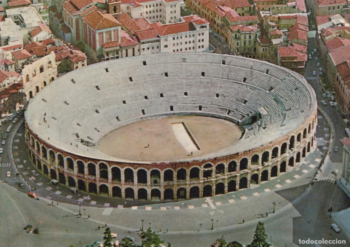 Postais: Italy Verona Arena Aerial View Ancient Roman Amphitheatre *YAP640