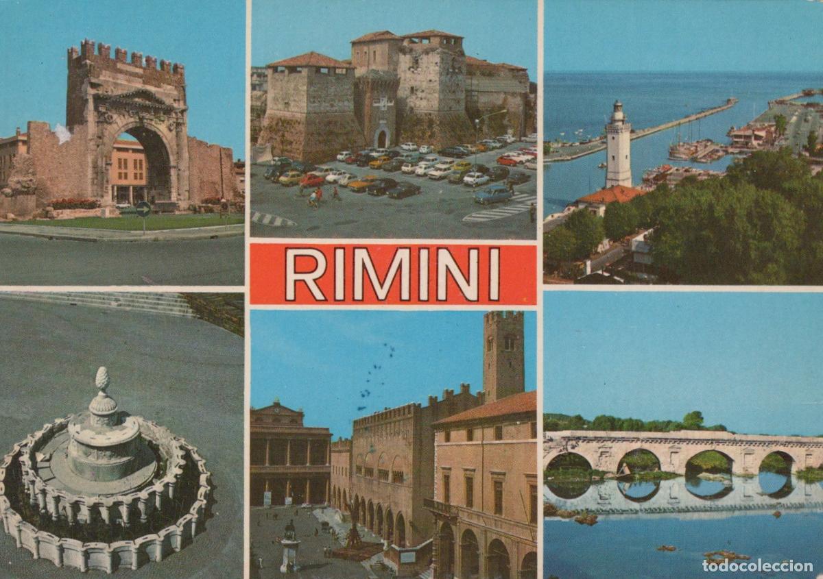 Postais: Italy Rimini Arch of Augustus Castel Sismondo Lighthouse Fountain Bridge *YAP372