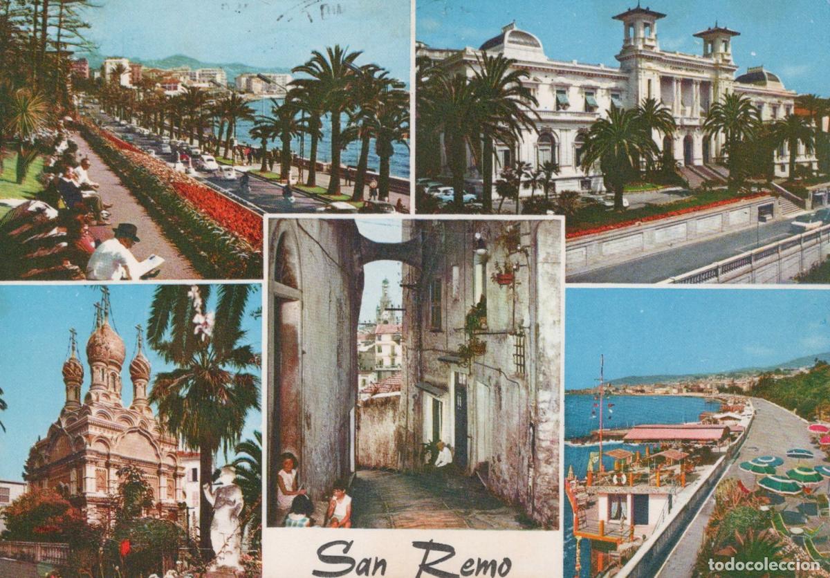 Postkarten: Italy San Remo Multi View Italian Riviera Coastal Scenes Architecture *YAP386