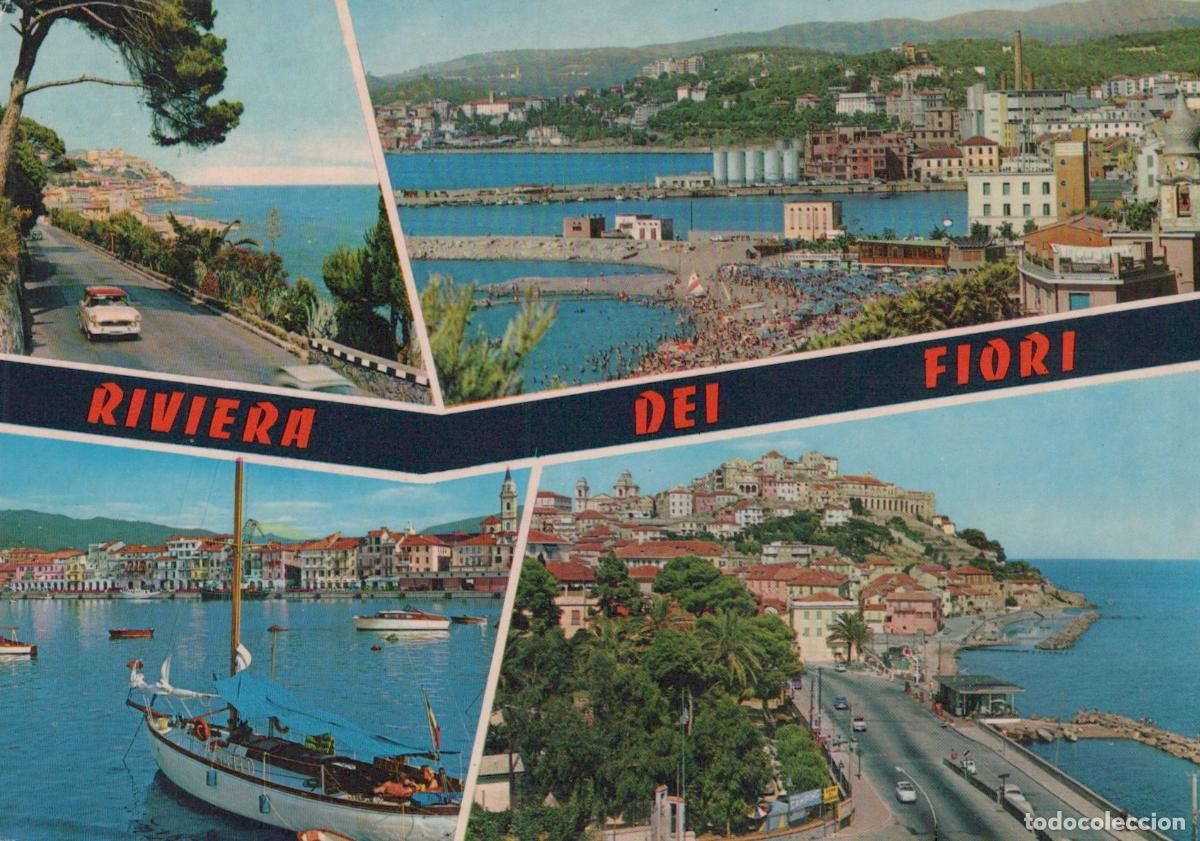 Postales: Italy Imperia Riviera Dei Fiori Panoramic Views Coastal Road Beach Port *YAP396