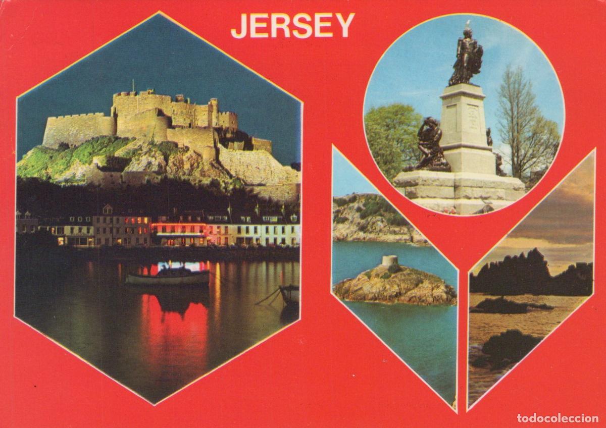 Postales: Jersey Multi View Mont Orgueil St Helier La Corbiere *YAP406