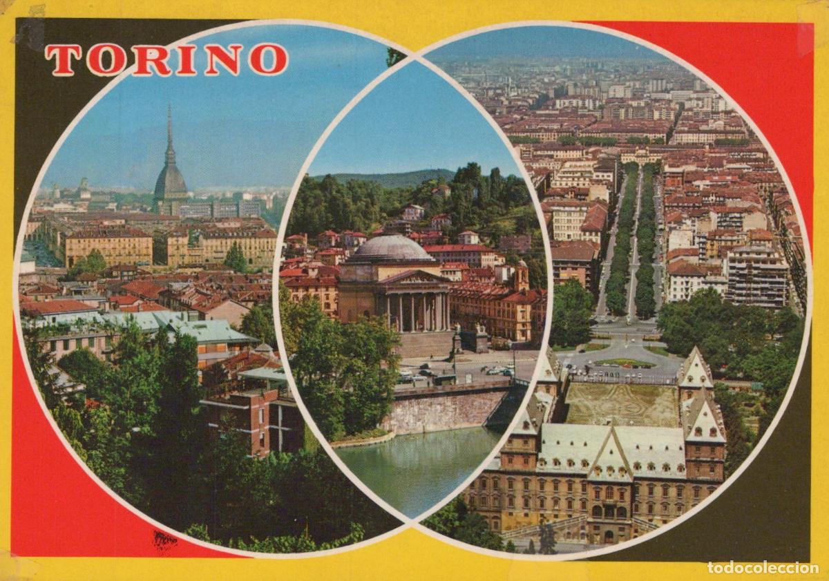 Postales: Italy Torino City Views Mole Antonelliana River Po Monte Dei Cappuccini *YAP412