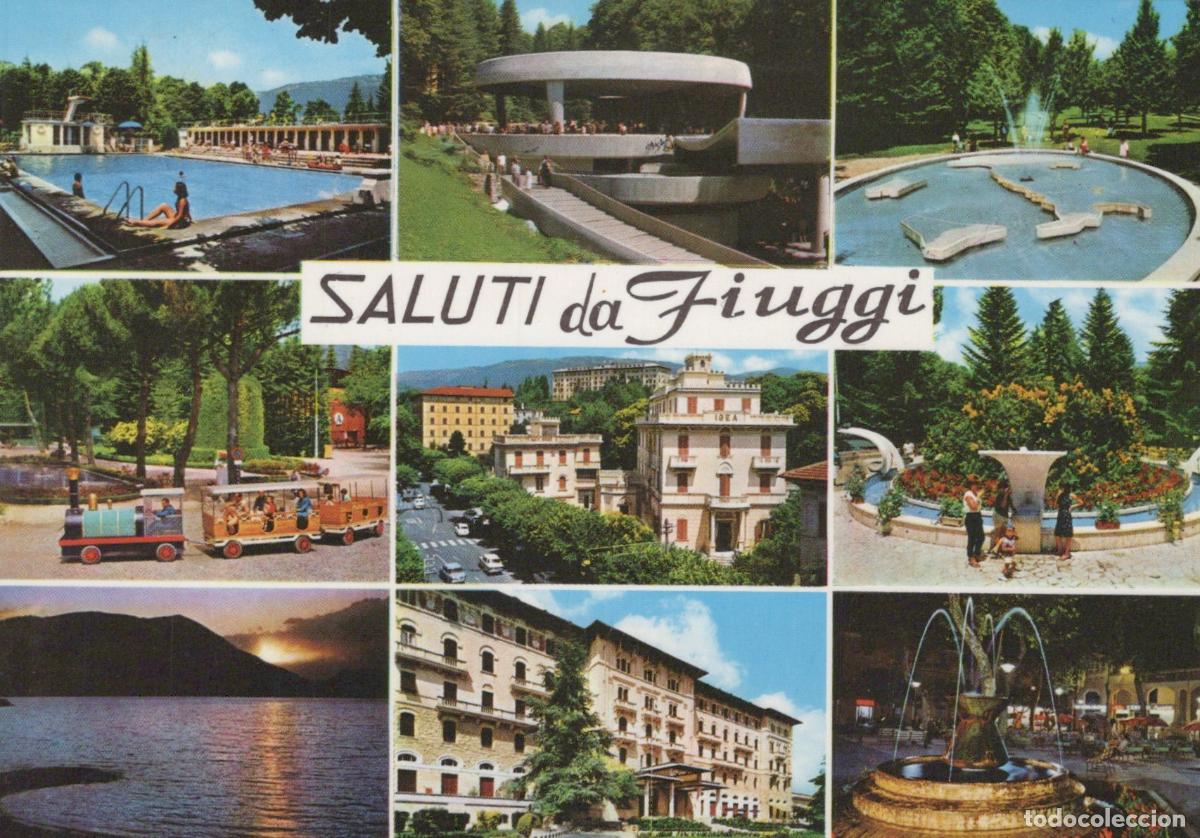 Postais: Italy Fiuggi Multi View Collage Swimming Pool Modern Architecture *YAP417