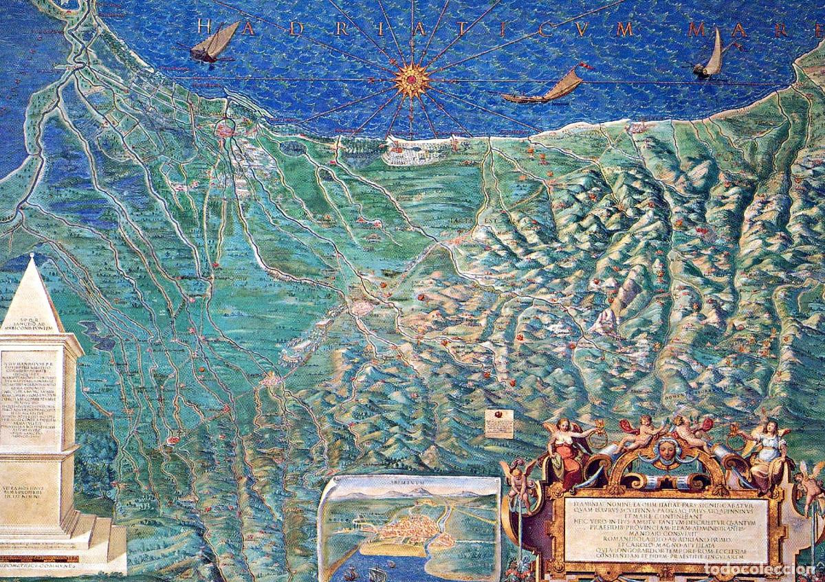 Postales: Vatican City Gallery of Maps Romagna Map *YAP718 - Foto 3