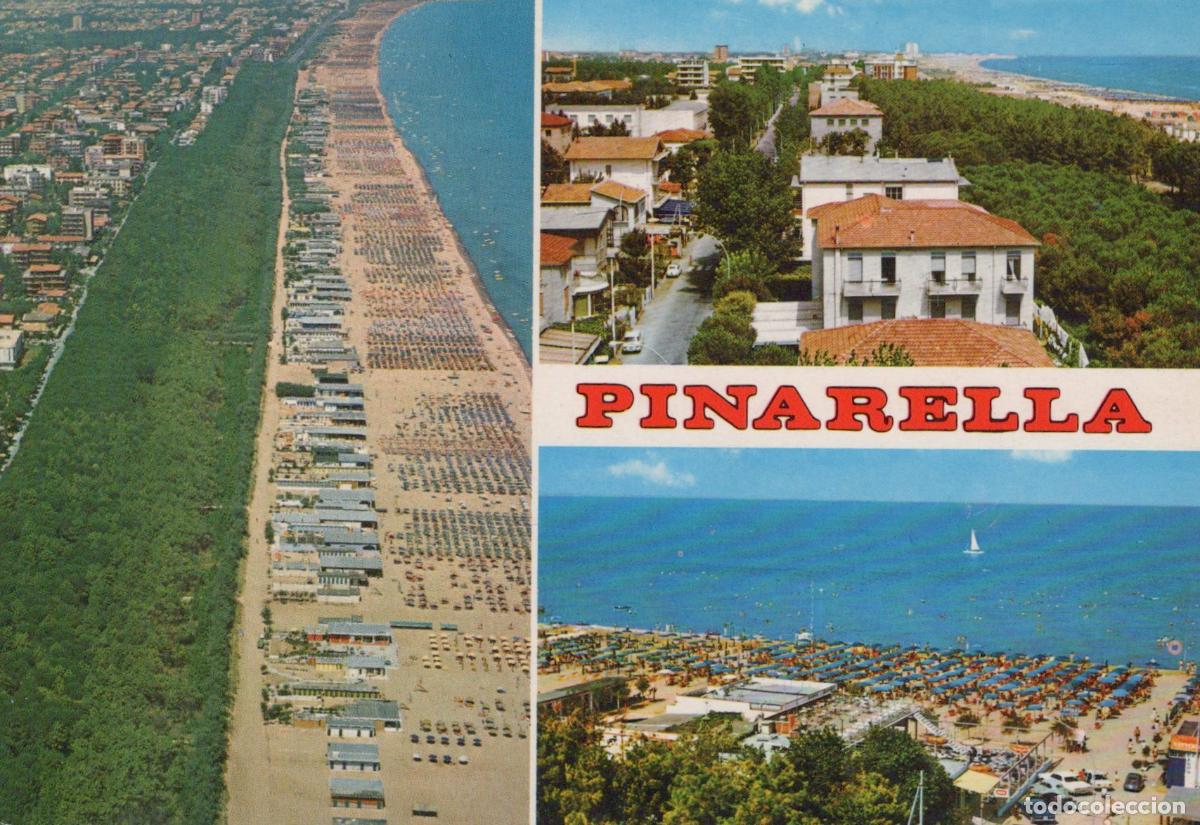 Postales: Italy Pinarella Aerial View Beachfront Hotels Umbrellas *YAP424