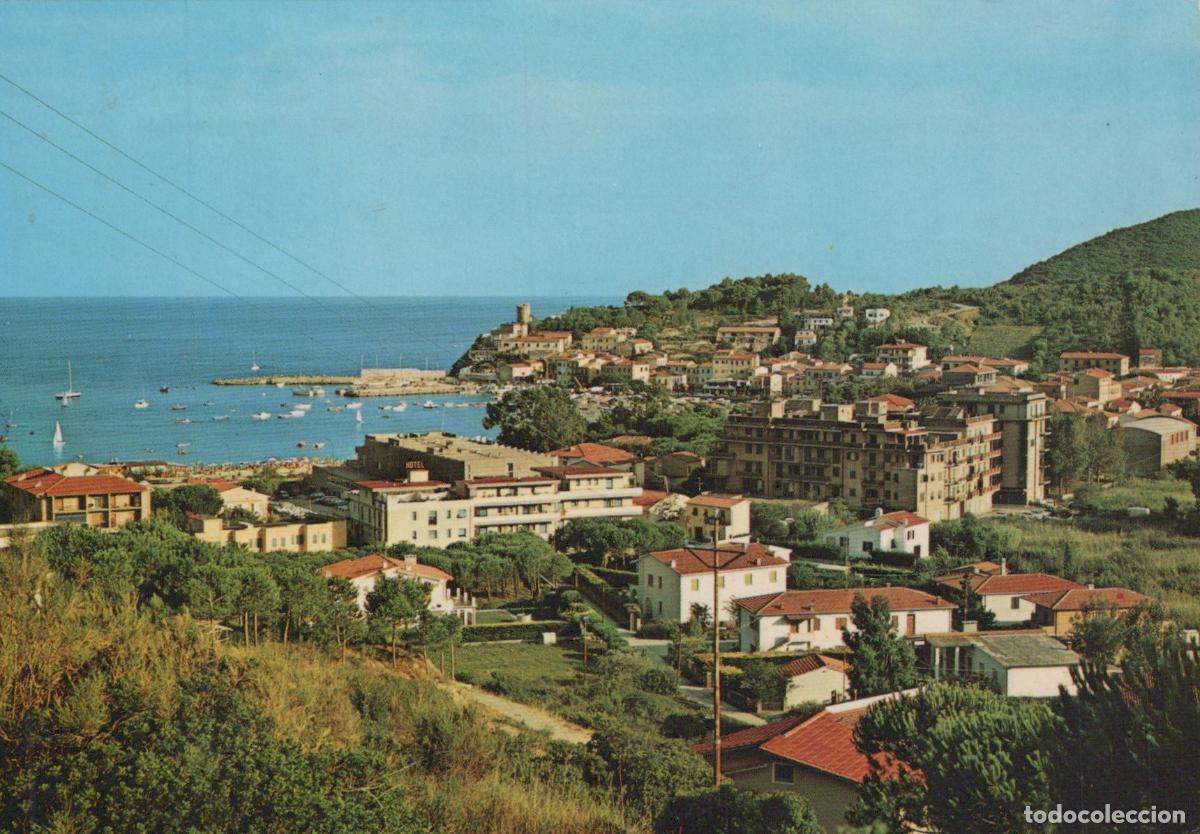 Postais: Italy Marina DI Campo Elba Coastal Town View With Boats and Buildings *YAP436