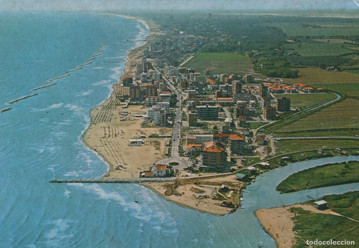 Cartes Postales: Italy Lido DI Savio Aerial View of Beach Town and River Estuary *YAP442