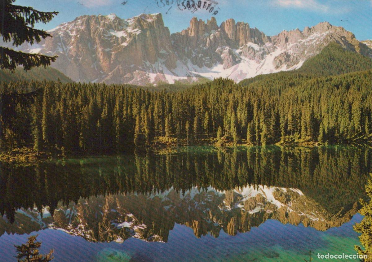 Cartes Postales: Italy Carezza Al Lago Dolomites Carezza Lake Latemar Mountain Reflection *YAP451