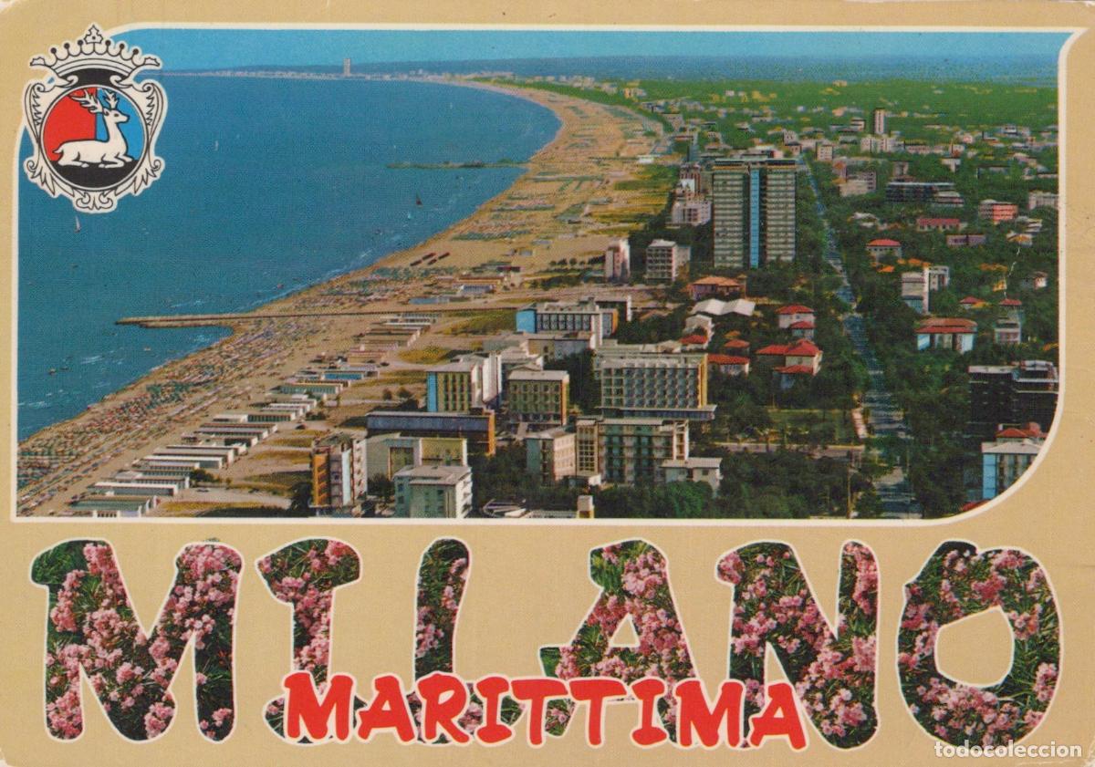 Cartes Postales: Italy Milano Marittima Aerial View Beachfront Hotels Adriatic Coast *YAP760