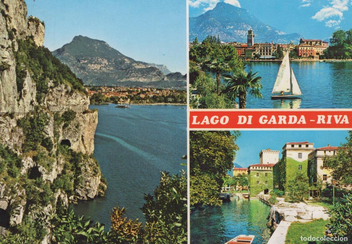Cartes Postales: Italy Riva del Garda Lake Garda Scenic Views Sailboat Buildings *YAP456