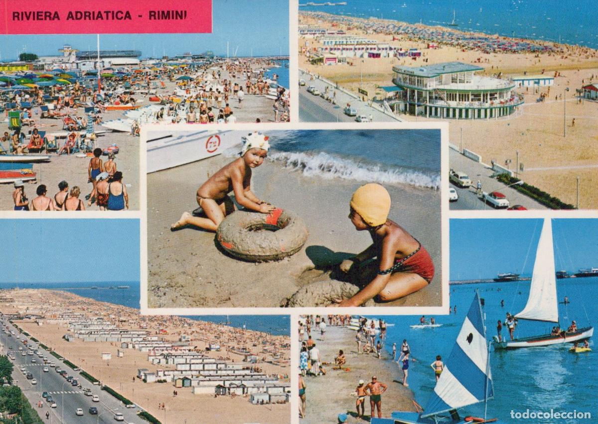 Cartes Postales: Italy Rimini Riviera Adriatica Beach Scenes Children Playing Unposted *YAP775