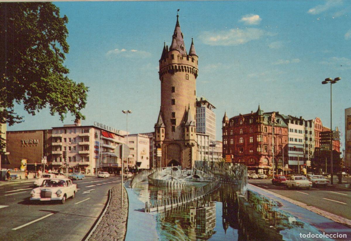 Cartes Postales: Germany Frankfurt am Main Eschenheimer Turm Tower and Fountain Unposted *YAP788