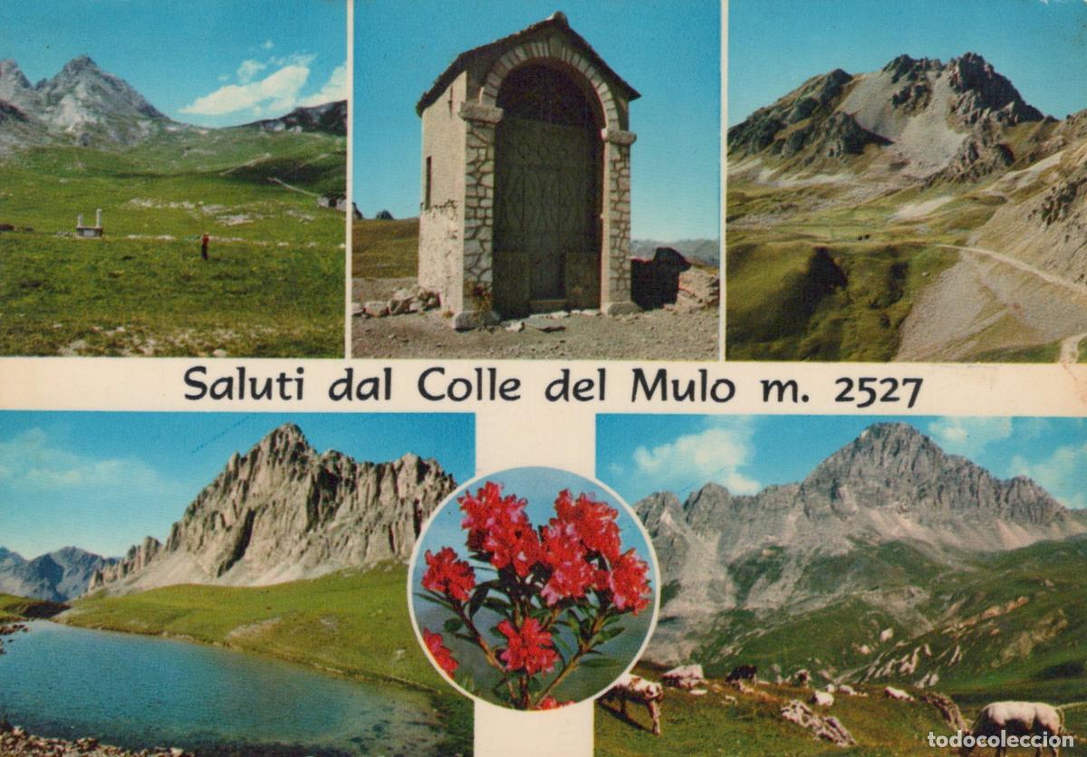Postcards: Italy Piedmont Colle del Mulo Mountain Pass Alpine Landscape *YAP805