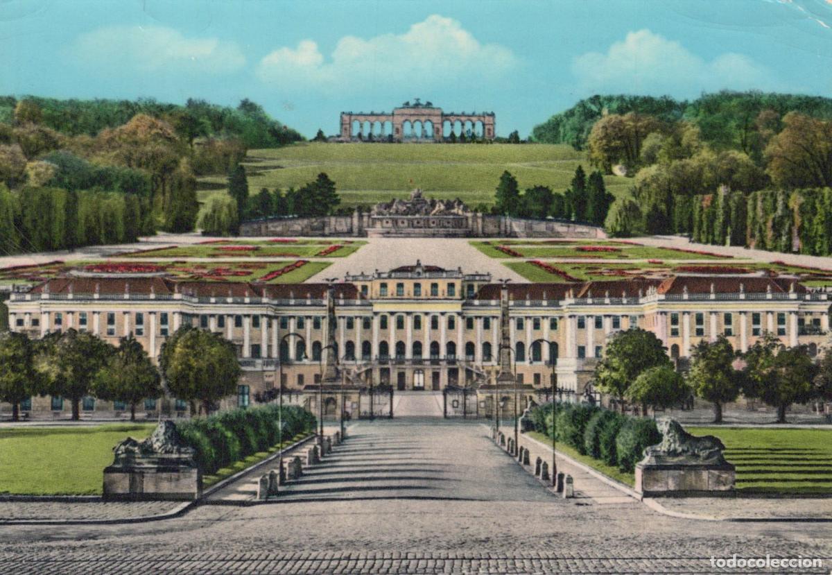 Postcards: Austria Vienna Schonbrunn Palace Gloriette Baroque Gardens Architecture *YAP482