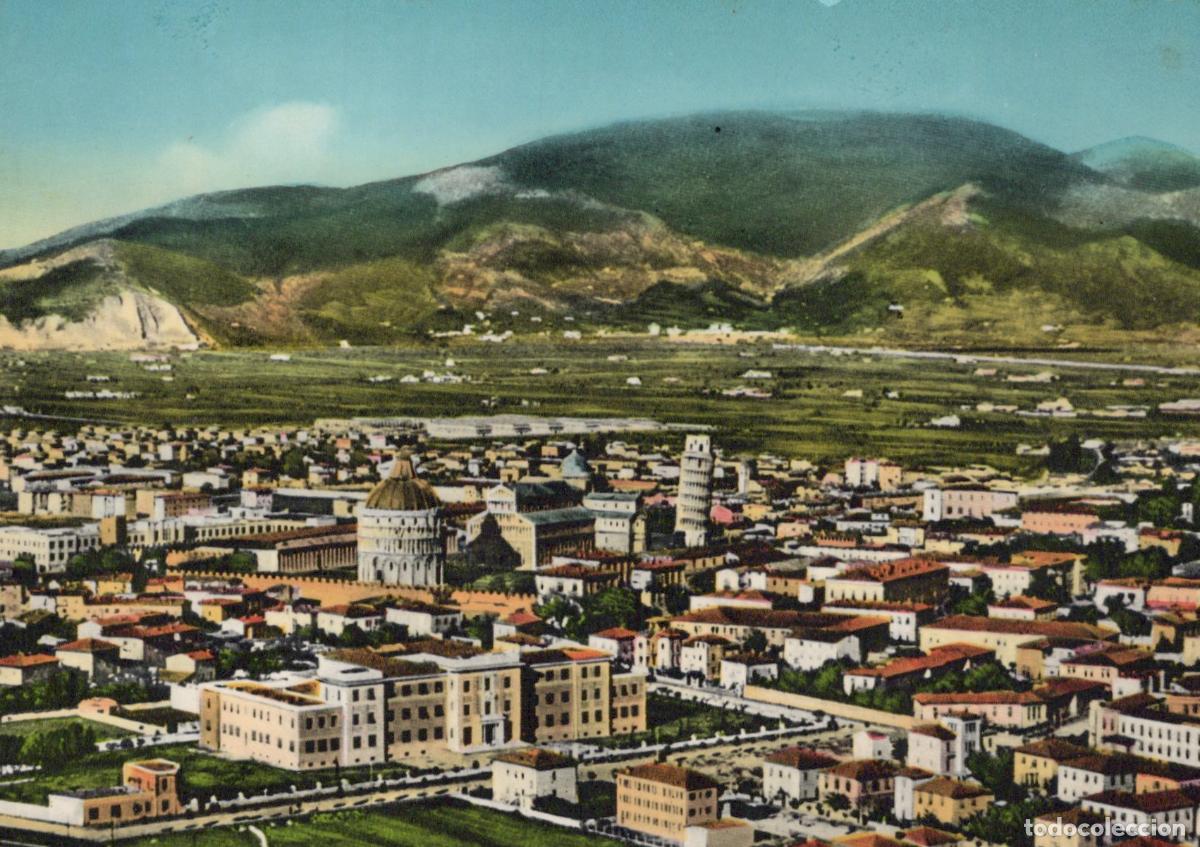 Postcards: Italy Pisa Panoramic View Leaning Tower Cityscape Mountains Unposted *YAP486