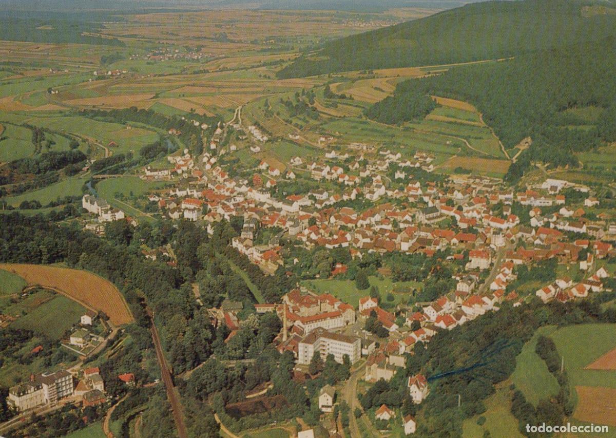 Postcards: Germany Bad Salzschlirf Aerial View of Town and Surrounding Countryside *YAP484