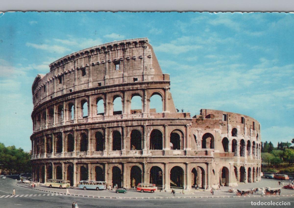 Postales: Italy Rome Colosseum Amphitheatre Flavian Architecture Vintage *YAP487