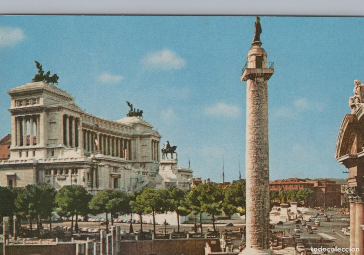 Postales: Italy Rome Trajan S Column and Altar of the Nation City View Unposted *YAP496