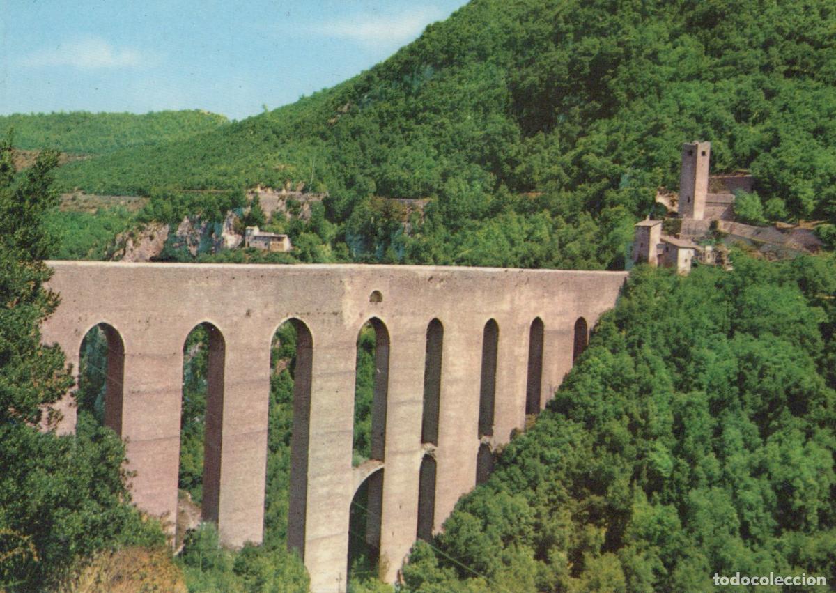 Postais: Italy Spoleto Ponte Delle Torri Towers Bridge Vintage Unposted *YAP504