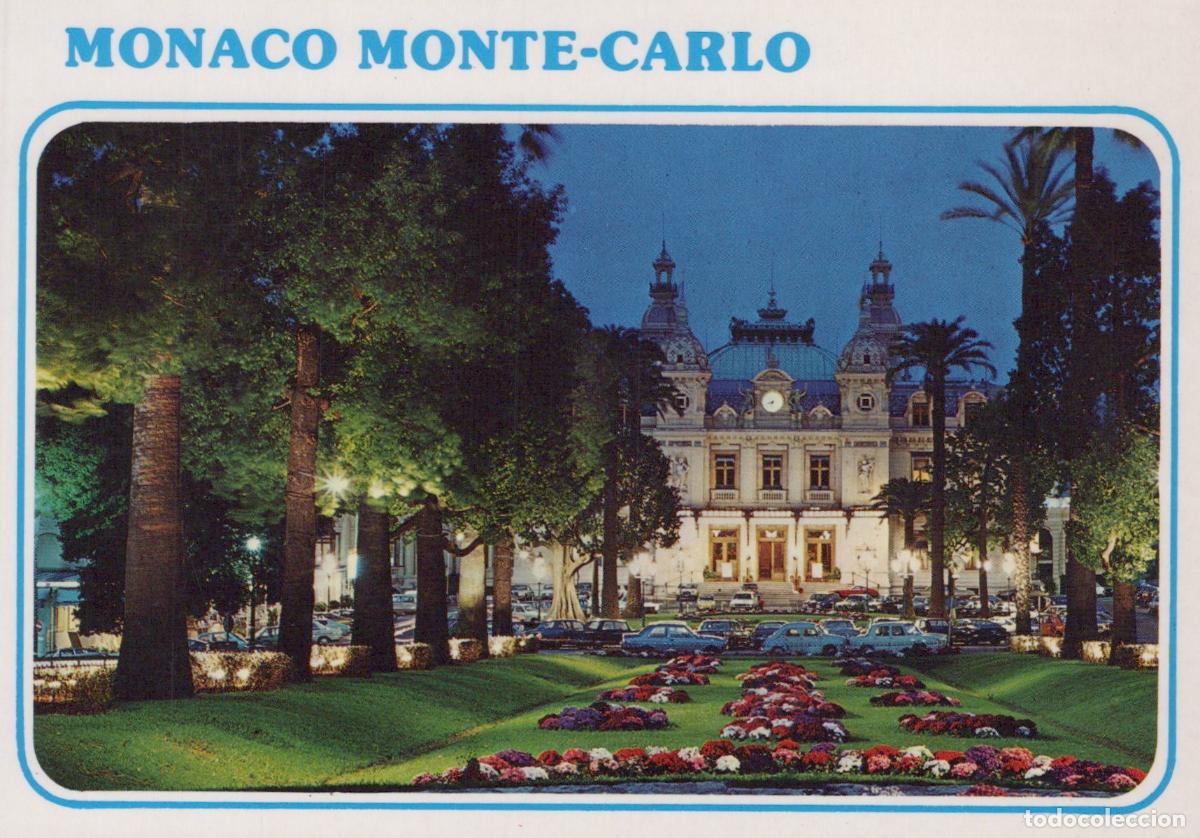 Postais: Monaco Monte Carlo Casino At Night With Illuminated Facade and Unposted *YAP855