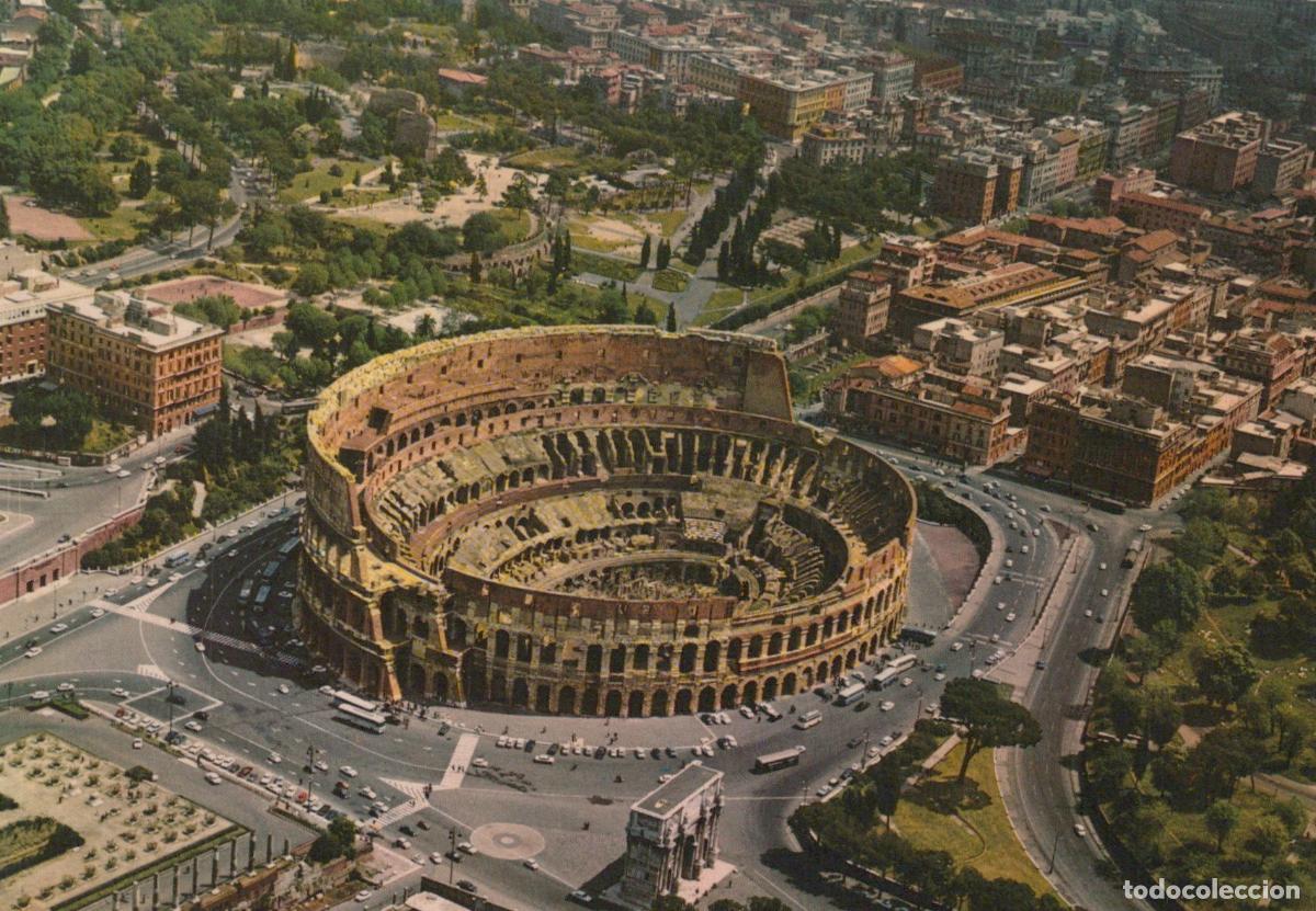 Postais: Italy Rome Aerial View of the Colosseum and Surrounding Unposted *YAP516