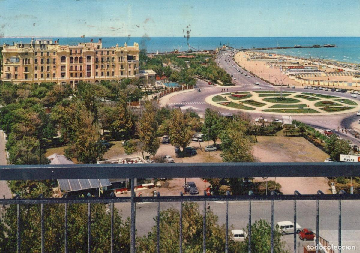 Postales: Italy Rimini Grand Hotel Beachfront Roundabout Aerial View *YAP524