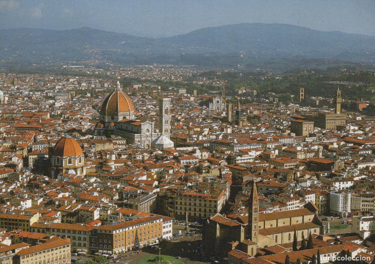 Postales: Italy Florence Panoramic Cityscape View With Duomo and Bell Unposted *YAP873