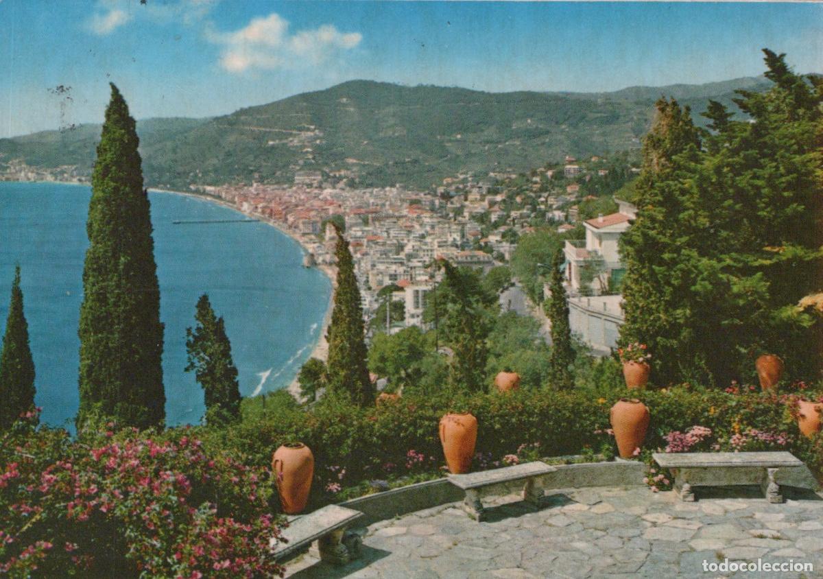 Postales: Italy Alassio Riviera Dei Fiori Panoramic View of Coastal Town Mountains *YAP531